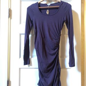 Splendid Purple Dress With Zipper, XS